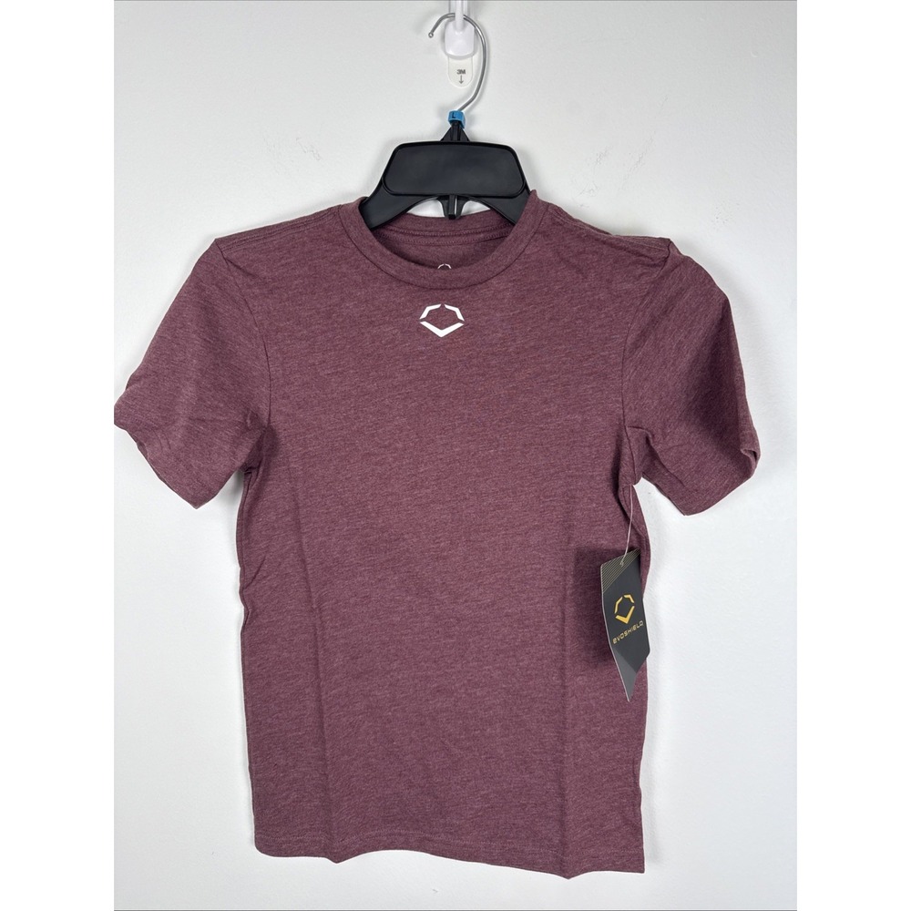 EvoShield E306 Tech T-shirt Weathered Maroon  NWT Youth Size Small Athletic